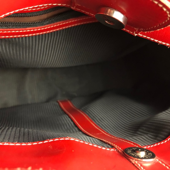 DOONEY & BOURKE Vintage Red Leather Handbag - Picture 14 of 16